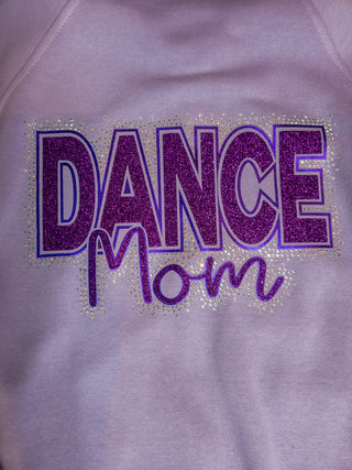Dance Mom Rhinestone Orchid Half Zip Pullover - Ladies Fit