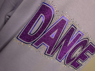 Dance Rhinestone Orchid Half Zip Pullover - Ladies Fit
