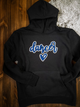 Dancer Sparkle & Puff Plush Black Sweatshirt - More Options