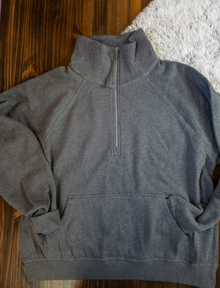 Ladies Relaxed Half Zip Pullover