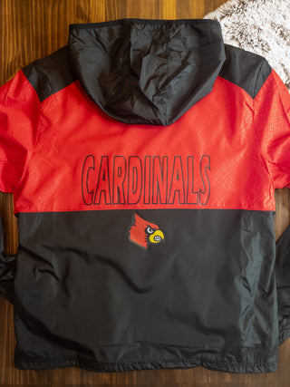 Deuel Cardinals Black and Red Victory Series Hooded Jacket