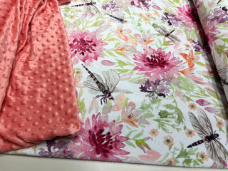 Dragonfly Minky Cuddle Blankets * Choose Size & Backing Option