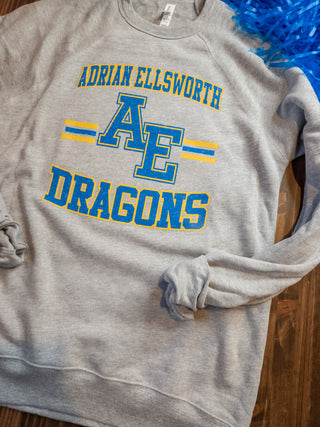 Adrian Ellsworth Dragons Distressed Crewneck Sweatshirt