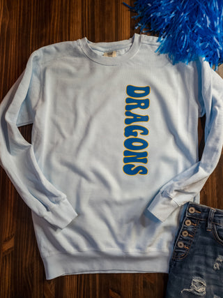 Dragons Dyed Chambray Crewneck Sweatshirt