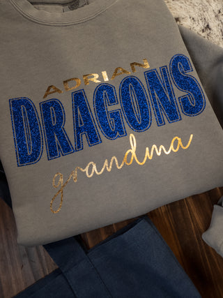 Adrian Dragons Grandma Dyed Crewneck Sweatshirt