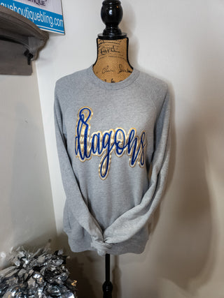 Dragons Sparkle & Puff Sponge Fleece Crewneck Sweatshirt