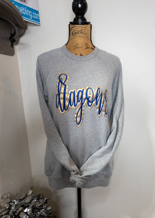 Dragons Sparkle & Puff Sponge Fleece Crewneck Sweatshirt
