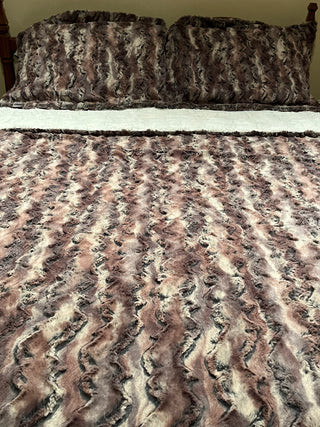 Sandstone Brown Tones Wild Rabbit Minky Blanket **Choose Size Baby-Comforter & Pillow Covers