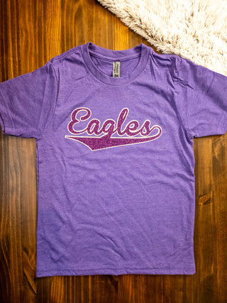 Eagles Sparkle Purple Rush Tee