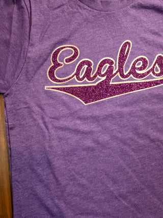 Eagles Sparkle Purple Rush Tee