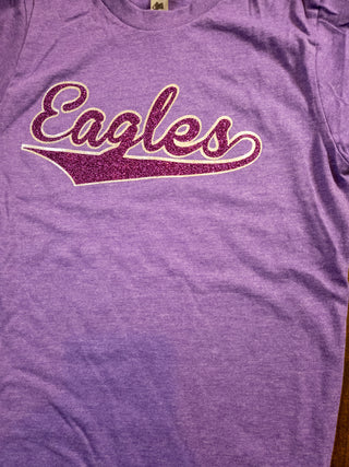 Eagles Sparkle Purple Rush Tee