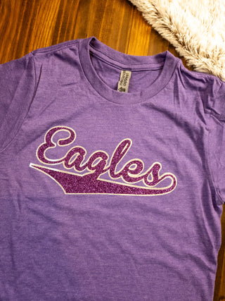 Eagles Sparkle Purple Rush Tee