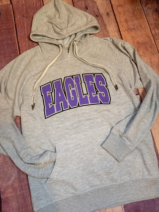 Eagles Gray Double Lace Sweatshirt