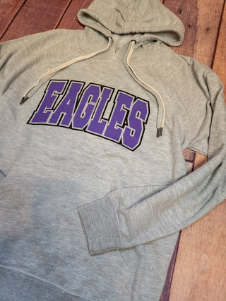 Eagles Gray Double Lace Sweatshirt