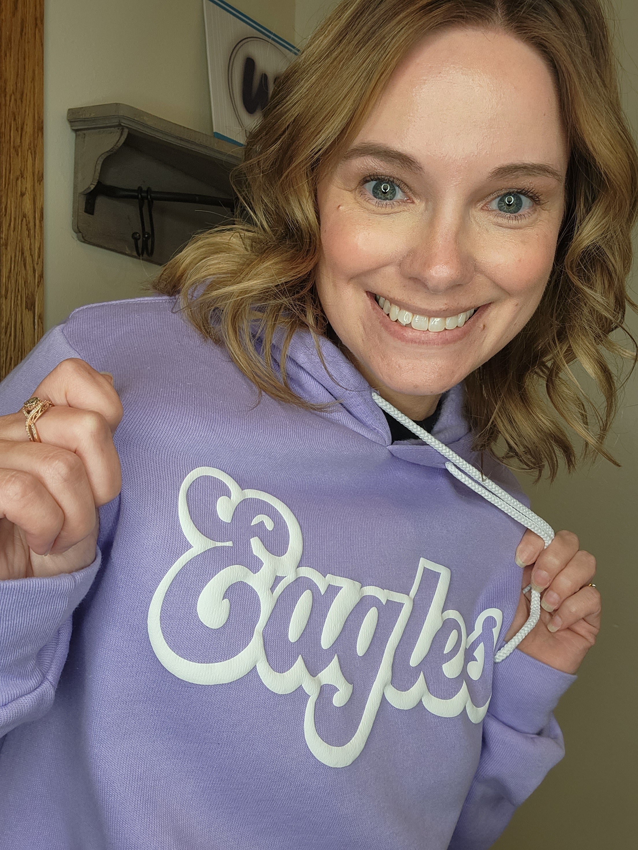 Eagles Lavendar Fleece Hoodie – Unique Boutique