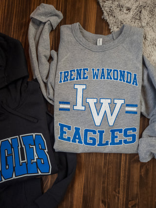 Irene Wakonda Eagles Distressed Crewneck Sweatshirt