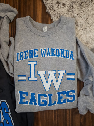 Irene Wakonda Eagles Distressed Crewneck Sweatshirt