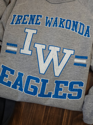 Irene Wakonda Eagles Distressed Crewneck Sweatshirt