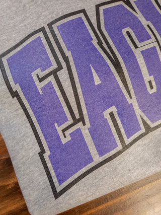 Eagles Knockout Heather Gray Tee