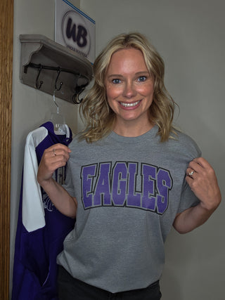 Eagles Knockout Heather Gray Tee