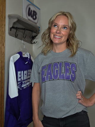 Eagles Knockout Heather Gray Tee