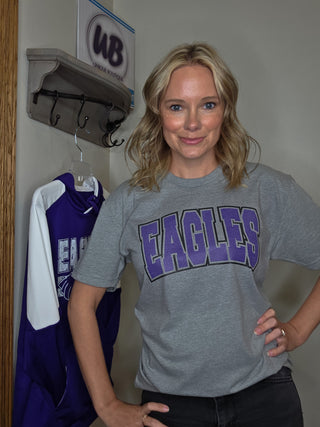 Eagles Knockout Heather Gray Tee