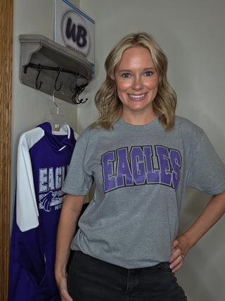 Eagles Knockout Heather Gray Tee