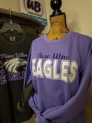 New Ulm Eagles Dyed Violet Crewneck Sweatshirt