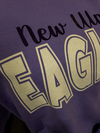 New Ulm Eagles Dyed Violet Crewneck Sweatshirt