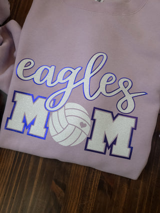 Eagles Volleyball Mom Crewneck Sweatshirt