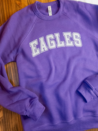 Eagles Athletic Purple Crewneck Sweatshirt