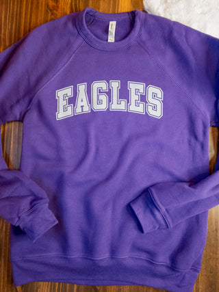 Eagles Athletic Purple Crewneck Sweatshirt