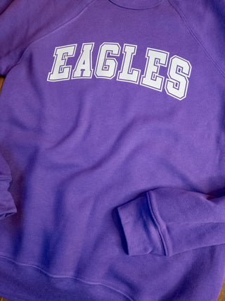 Eagles Athletic Purple Crewneck Sweatshirt