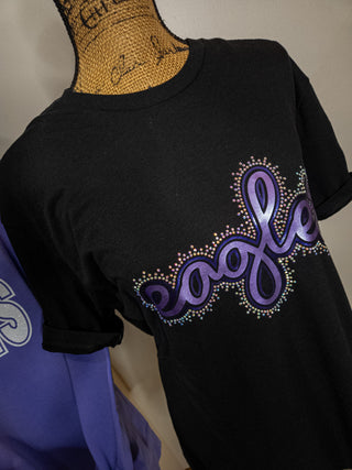 Eagles Rhinestone Black Tee