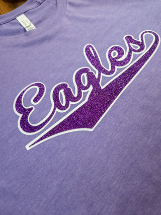 Eagles Heather Purple Tee