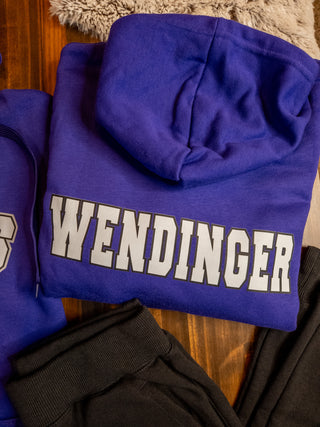 Eagles Hockey Purple Core Fleece Hoodie