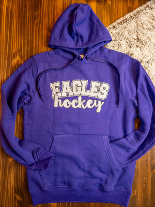 Eagles Hockey Purple Core Fleece Hoodie
