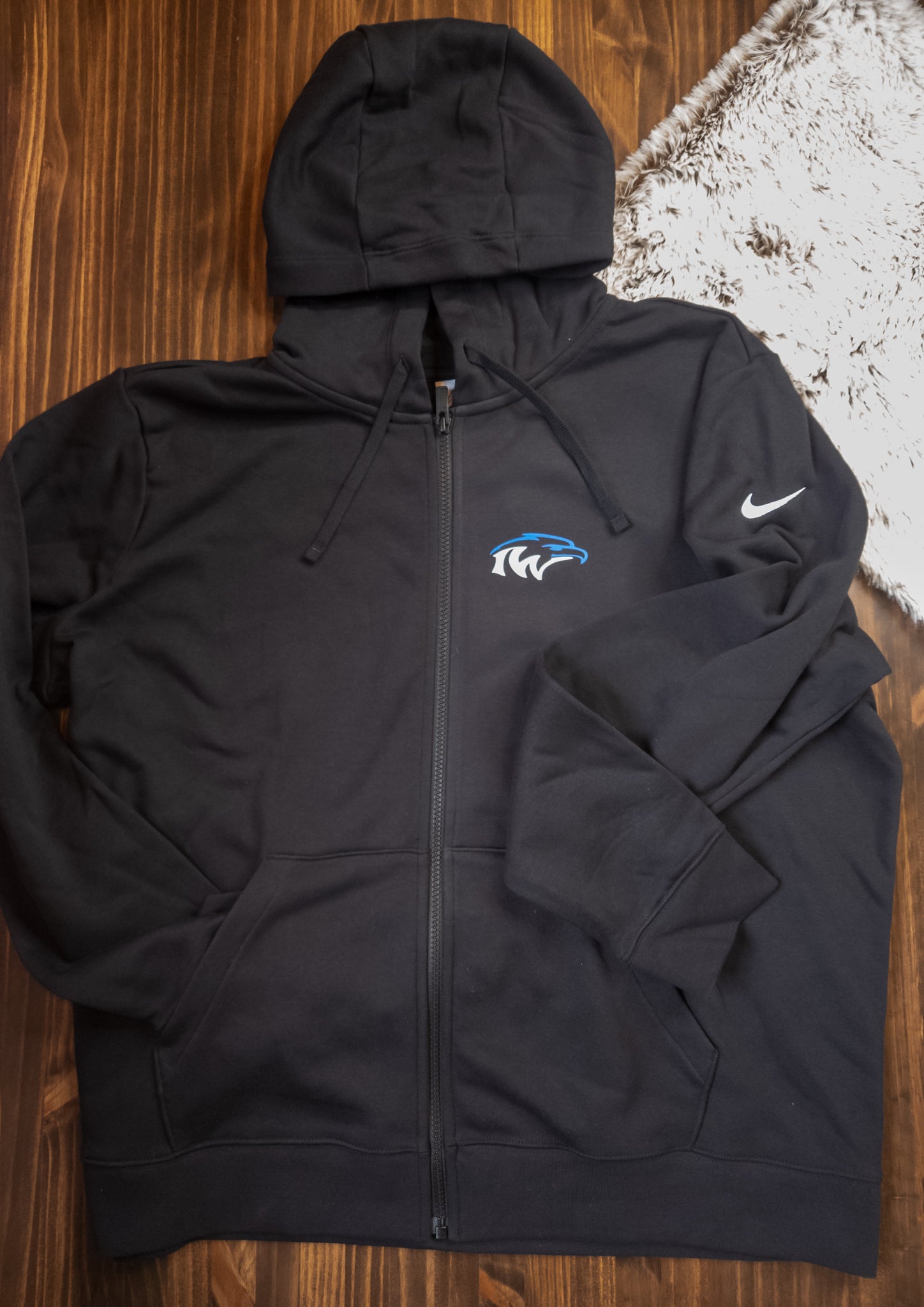 Black nike zip up shops