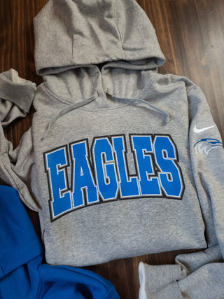 Eagles Knockout IW Gray Nike Hoodie - Blue Print