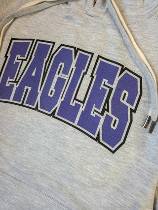 Eagles Gray Double Lace Sweatshirt