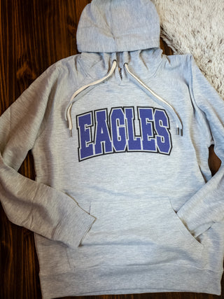 Eagles Gray Double Lace Sweatshirt