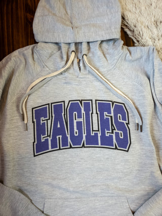 Eagles Gray Double Lace Sweatshirt