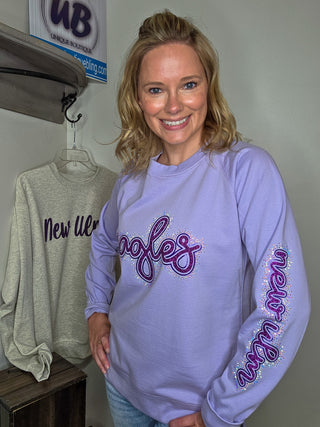 Eagles Rhinestone Elevated Crewneck