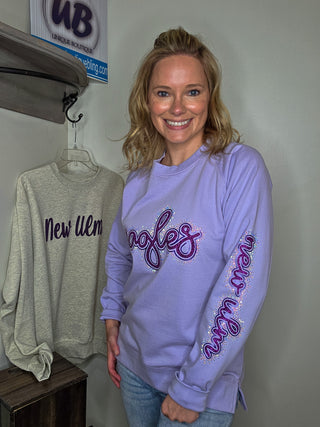 Eagles Rhinestone Elevated Crewneck