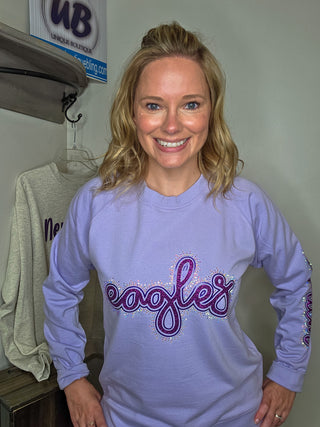 Eagles Rhinestone Elevated Crewneck