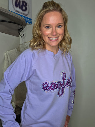 Eagles Rhinestone Elevated Crewneck