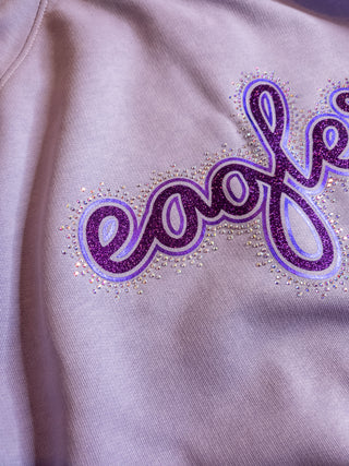 New Ulm Eagles Rhinestone Orchid Half Zip Pullover - Ladies Fit