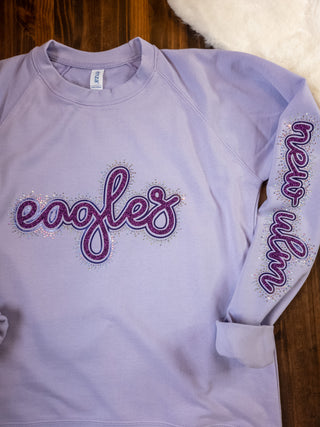 Eagles Rhinestone Elevated Crewneck