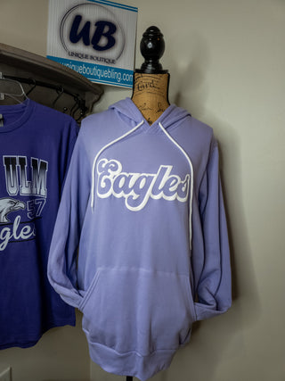 LARGE Eagles Puff Lavendar Fleece Hoodie