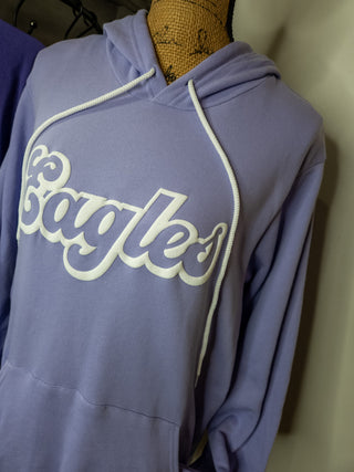 LARGE Eagles Puff Lavendar Fleece Hoodie